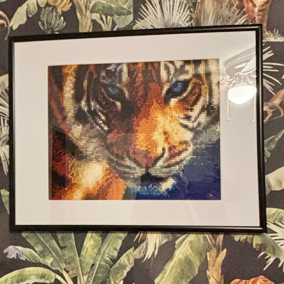 Other - Framed Tiger Diamond Art